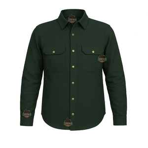 เสื้อเชิ้ตผ้าสักหลาดสำหรับขี่มอเตอร์ไซค์ แบบ unisex เสริมความแข็งแรง ป้องกันการกระแทก สไตล์ลำลอง ระบายอากาศได้ดี แขนยาว ใส่ได้ทุกฤดู - Product Image 1