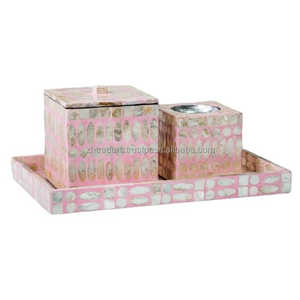 Zaynah Aura Mother Pearl Inlay Bakhoor Quemador Acrílico Contenedor Premium Juego decorativo Hecho a mano Ecológico Durable para - Product Image 1