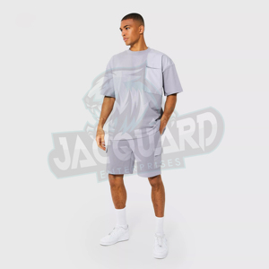 Ensemble court décontracté pour homme, été, 100% coton, séchage rapide, vêtements de sport, streetwear, fabriqué à Sialkot, Pakistan - Product Image 5