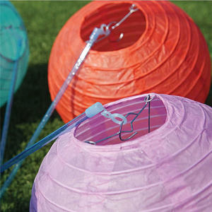 Lanterne en papier ronde en soie vietnamienne, colorée, 20-60 cm, décoration de mariage, de festival, de fête, de Noël, fabriquée à la main, prix d'usine - Product Image 3