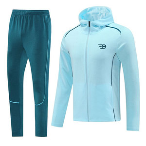 ชุดวอร์มมีฮู้ดซิปสำหรับผู้ชาย ชุดกีฬาลำลอง ระบายอากาศได้ดี เหมาะสำหรับออกกำลังกาย ฟิตเนส วิ่ง และเล่นกีฬา - Product Image 1