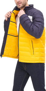 Men's Puffer <b>Jacket</b> Winter Warm Windproof Outdoor <b>Smart</b> Casual Stand Collar Color Block Puffer <b>Jacket</b> - Product Image 5