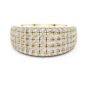 Anillo de Diamante Cultivado en Laboratorio de Oro de 18K Unisex VDS de Lujo, Corte Brillante, Banda Minimalista, Certificado IGI, 16.19g, Anillo de Compromiso/Boda - Product Image 4