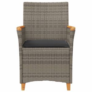 Silla de jardín de ratán PE gris de 23.2 x 24.0 x 35.4 pulgadas - Product Image 5