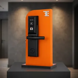TES-302SB ล็อคประตูอัจฉริยะสีดำ ขายดี ผลิตจากสแตนเลส 304 พร้อมระบบ RFID สำหรับโรงแรม รีสอร์ท และห้องพัก - Product Image 6