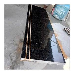 แผ่นหินอ่อนสีดำกาแล็กซี่คุณภาพส่งออก ขัดเงา ตัดตามขนาด ทันสมัย ในราคาที่เข้าถึงได้ # ผู้ส่งออกหินแกรนิตแบล็คกาแล็กซี่จากอินเดีย - Product Image 2