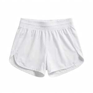 Shorts Deportivos Azules para Mujer, Corte Holgado, Cintura Elástica Media, Casuales, para Correr - Product Image 2