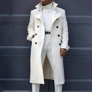 Manteau Trench Personnalisé pour Homme – Classique, Long, Hiver, Résistant à l'Eau, Veste Décontractée et Habillée pour Affaires - Product Image 4