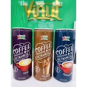 Bebida de capuchino con granos de café arábica en lata de aluminio de 170 ml para venta al por mayor, marca privada VINUT - Product Image 6