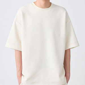 Camiseta Deportiva Formal de Alta Calidad con Cierre de Cremallera, Tejida con Fibra de Bambú, 400 Gramos, Corte Ajustado, Transpirable, de Secado Rápido, Pantalones Cortos para Correr - Product Image 2