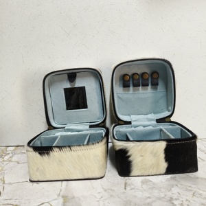 New Handmade Western Stylish Genuine Leather Jewelry Boxes Cute Travel Waterproof Autumn Large Capacity Storage - Product Image 5