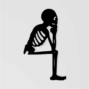 CIFbuy Teschio Gotico in Ferro per Decorazioni Esterne di Halloween, Esposizione Vintage per Recinzioni e Finestre, Scare Display TikTok per Temu Pick Serv - Product Image 3