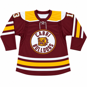 Camisetas de Hockey Reversibles Personalizadas con Bordado en los Hombros y Cuello con Cordones - Product Image 1