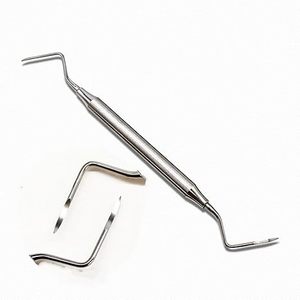 Elevador dental manual de acero inoxidable Clase I, punzón de punta para raíces, instrumentos quirúrgicos para expulsión de fragmentos radiculares para uso hospitalario CE ISO - Product Image 1