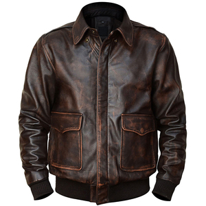 Chaqueta de Piloto Vintage Personalizada, Chaqueta de Cuero de Aviador, Chaqueta de Invierno, Chaqueta de Piel de Oveja, Chaqueta de Piel Sintética para Hombre - Product Image 3