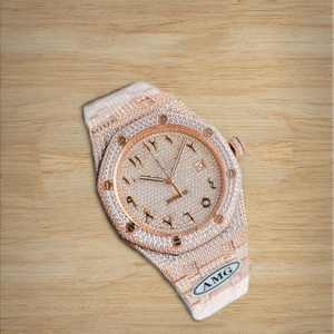 Moissanite Watch PASS นาฬิกาอะนาล็อกเพชรผู้ทดสอบพิเศษนาฬิกาเครื่องประดับแฮนด์เมดสำหรับผู้ชายจากอินเดีย - Product Image 1