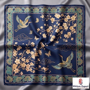 Custom Premium Square Scarves Lightweight Fabric Fashion Accessories OEM Manufacturer Zanzibar Custom Fabric Products Bulk - Product Image 4