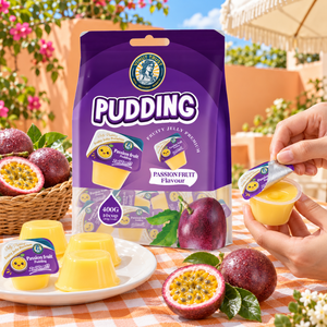 Pudín de Maracuyá VINUT TRUST 400G 10 Tazas, Gelatina Frutal, Postre Premium, Color Amarillo - Product Image 3