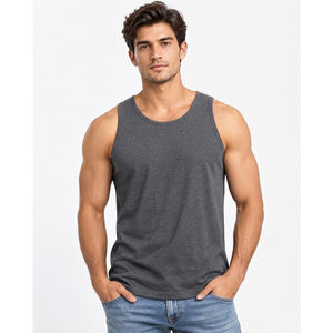 <b>Men</b>’s Casual Tank Tops Wholesale Cotton <b>Sleeveless</b> <b>T</b> <b>Shirts</b> Custom Logo Breathable Gym Fitness Running Summer Clothing Supplier - Product Image 5
