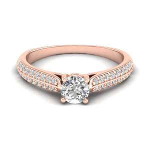 Bague de fiançailles REYES en moissanite de 0,76 carat, taille ronde, design original, en argent sterling 925, bijoux fins pour cadeaux de mariage - Product Image 5