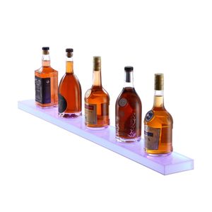 Espositore per Whisky a 1 Livello da 40 Pollici, Montato a Parete, Illuminato a LED, Scaffale Commerciale Illuminato per Bar Domestico - Product Image 4