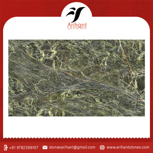 หินอ่อนสีเขียวเรนฟอเรสต์ขายส่งแผ่นหินธรรมชาติสำหรับเคาน์เตอร์ พื้น ตกแต่งภายในและภายนอก - Product Image 6