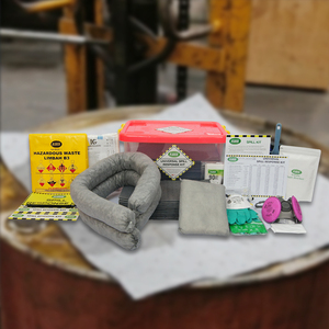ชุดอุปกรณ์ดูดซับสารเคมีรั่วไหลแบบพกพา ขนาด 30 ลิตร พร้อมกล่องใส สำหรับกรณีฉุกเฉินทางอุตสาหกรรม - Product Image 1