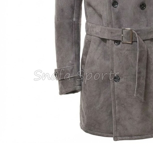Veste en cuir pour homme, veste en cuir de mouton, veste en cuir véritable, nouveau design, classique, hiver, fourrure de mouton véritable - Product Image 4