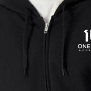 Sudadera con capucha de forro polar de peso medio para adulto, con cremallera completa, negra, suave, cálida, informal, cómoda, para venta al por mayor y personalización. - Product Image 6