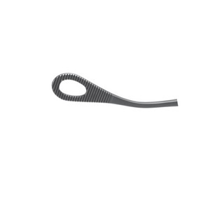 VATS Foerster Forceps Curved Left Oval Serrated Jaws 24cm Working length Overall Length 34cm 12mm Jaw 7mm Shaft -ZETOMEDPRO - Product Image 3