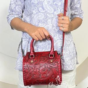 Sac à main Speedy en cuir véritable fait main, style western, best-seller, pour femmes, sac de voyage spacieux, sac à bandoulière - Product Image 1