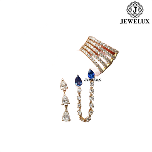 Natural VVS Diamond <b>Stud</b> Earrings 925 Sterling <b>Silver</b> Rhodium Plated IGI Certified Trendy Wedding for Parties Gifts From India - Product Image 1