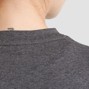 Camiseta de Mujer de Moda, Personalizable con Logotipo, Estilo Casual de Verano, Cuello en V, Manga Corta, Mezcla de Poliéster y Algodón, Transpirable - Product Image 5