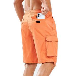 Pantalones cortos cargo de moda para hombre, de alta calidad, holgados, casuales, de algodón puro, deportivos, para verano. - Product Image 5