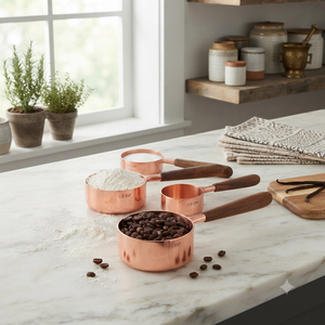 Juego de Tazas Medidoras de Cobre Puro, Aptas para Alimentos, para Cocina y Repostería, con Logotipo Personalizado, Fabricante y Proveedor OEM ODM - Product Image 2