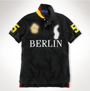 Polo en piqué tricoté à manches courtes pour homme, 100% coton, broderie personnalisée, chemise de rugby de luxe - Product Image 5
