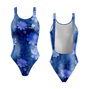 Traje de Baño de Una Pieza con Estampado Floral para Mujer LUUK INTERNATIONAL, Cuello Redondo, Elástico, de Spandex y Poliéster - Product Image 6