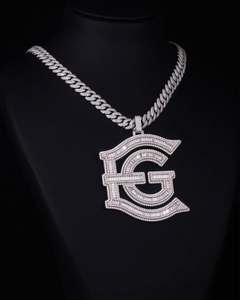 Luxury VVS Mossanite Diamond <b>Pendant</b> Iced Out Hiphop Jewelry <b>Initial</b> Letter 925 Sliver Hiphop Custom Moissanite <b>Pendant</b> - Product Image 3