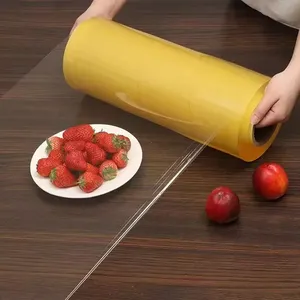 Multi size Supplier High Quality PVC Cling Film for Food Plastic Cling Film Food Wrap with <b>Cutter</b> Stretch Film Wrap Eco-friendly - Product Image 3