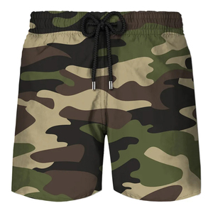 Shorts de Baño para Hombre con Estampado de Camuflaje y Animales, de Secado Rápido, Casuales, para Playa, Traje de Baño, Venta al Por Mayor de Fábrica, Personalizados - Product Image 1