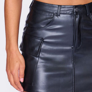 ขายตรงจากโรงงาน กระโปรงหนังผู้หญิงคุณภาพดี น้ำหนักเบา ปรับแต่งได้ มีกระเป๋าหลายช่อง แฟชั่นลำลอง กระโปรงหนังผู้หญิง - Product Image 2