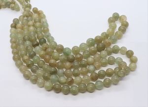 Perles rondes unies œil de chat vertes 9-10 MM, perles de pierre précieuse œil de chat vertes 16 pouces, perles œil de chat rondes unies pour la fabrication de bijoux - Product Image 5