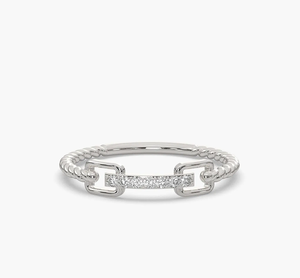 Bague solitaire vintage en or 14 carats avec diamant de laboratoire certifié IGI VVS1 couleur EF, bijoux de fiançailles et de mariage pour femmes - Product Image 4