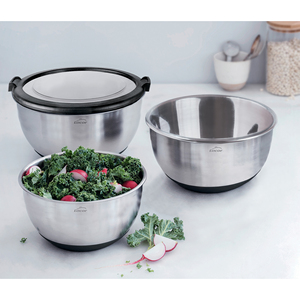 Set di 3 ciotole da cucina in acciaio inox Lacor con coperchi per uso in cucina - Product Image 4