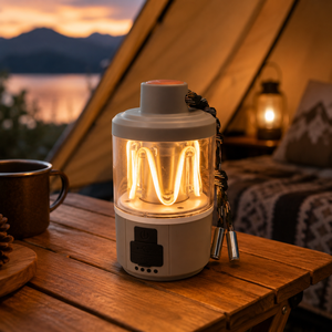 Linterna de Camping HYUGA Nueva de Doble Función con Función de Colgado, Luz Ambiental, Temperatura de Color Ajustable, Cinco Niveles de Brillo - Product Image 5