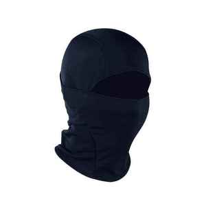 Masque facial balaclava unisexe noir personnalisable au design professionnel, 100% polyester, respirant, imperméable, broderie 3D - Product Image 1