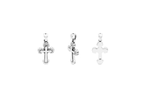 จี้รูปไม้กางเขนขอบหยัก - Product Image 1