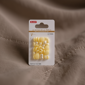 Perle Semisferiche ILAN da 12mm in Materiale ABS per Decorazioni di Abbigliamento - Product Image 2