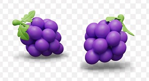 Porte-clés en peluche raisin violet, accessoires de sac en fausse fourrure de lapin, pendentif fruit en peluche, jouet raisin - Product Image 3