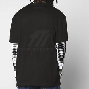 เสื้อยืดผู้ชายสองชั้นคุณภาพสูง ผลิตในปากีสถาน พร้อมบริการสกรีนโลโก้ตามสั่ง - Product Image 6